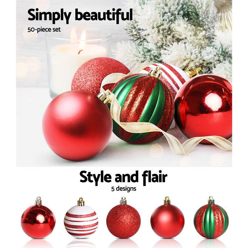 Jollys 7FT 2.1M Christmas Tree Baubles Balls Xmas Decorations Green Home Decor 1000 Tips Green