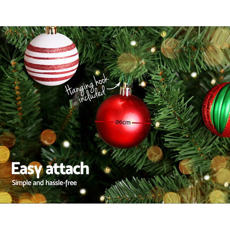 Jollys 7FT 2.1M Christmas Tree Baubles Balls Xmas Decorations Green Home Decor 1000 Tips Green