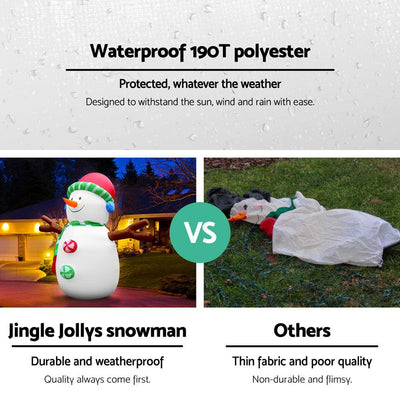 Jollys Inflatable Christmas Snowman Lights LED Xmas Decoration Outdoor 3M