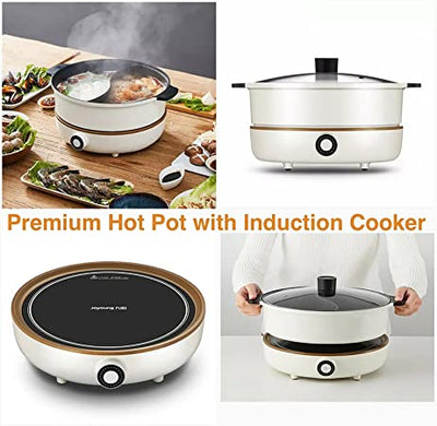 Joyoung IH Induction Cooker with Hot Pot C21-CL01, 300W-2100W Adjustable Power Supply, Separated Pot and Stove Payday Deals