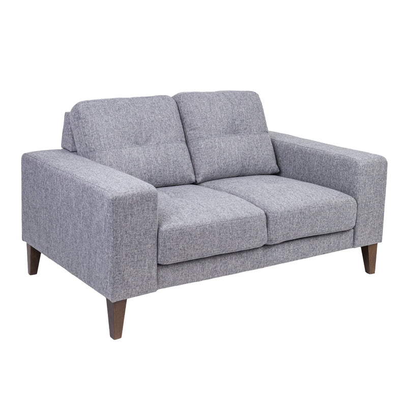 Juliet 2 + 3 Seater Sofa Set Soft Fabric Uplholstered Lounge Couch Grey Payday Deals