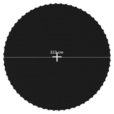 Jumping Mat Fabric Black for 12 Feet/3.66 m Round Trampoline Payday Deals