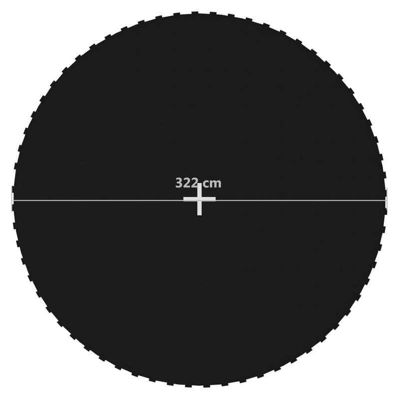 Jumping Mat Fabric Black for 12 Feet/3.66 m Round Trampoline Payday Deals