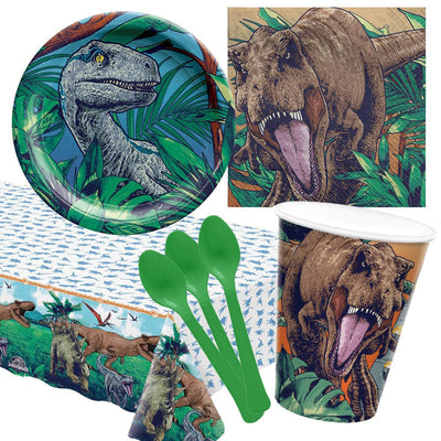 Jurassic World 8 Guest Dinosaur Deluxe Tableware Party Pack