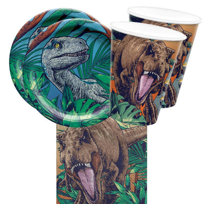 Jurassic World Dominion 16 Guest Dinosaur Tableware Party Pack Payday Deals