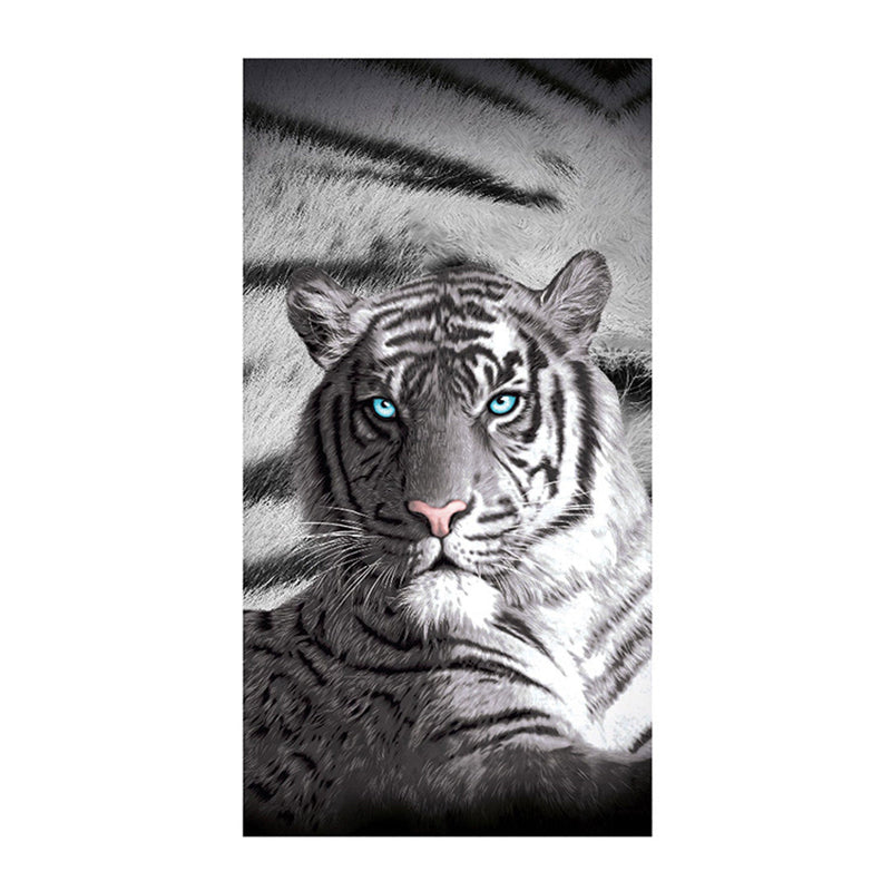 Just Home Blue Eyes Stripes Tiger Bath Beach Towel Payday Deals