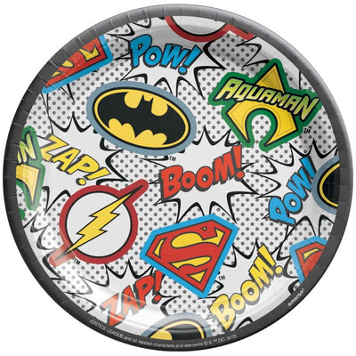 Justice League- 16 Guest Small Deluxe Tableware Pack Payday Deals
