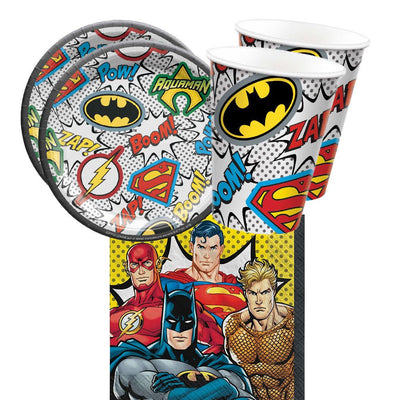 Justice League 16 Guest Tableware Party Pack Payday Deals