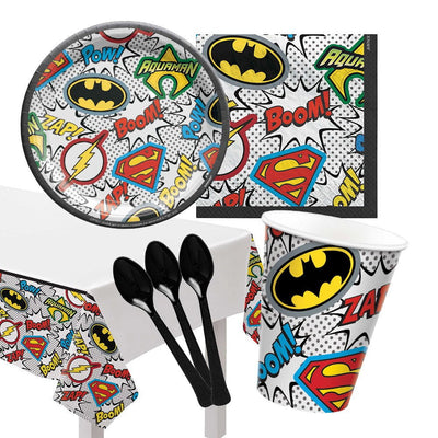Justice League 8 Guest Small Deluxe Tableware Pack