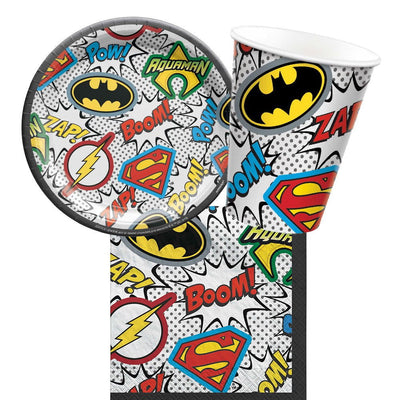 Justice League 8 Guest Small Tableware Party Pack