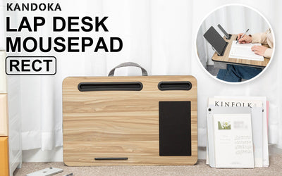 Kandaka Acacia Maple Lap Desk Laptop Tablet Stand Cushioned Lapdesk Mousepad Payday Deals