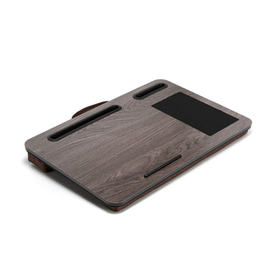 Kandaka Iron Grey Oak Lap Desk Laptop Tablet Stand Cushioned Lapdesk Mousepad Payday Deals
