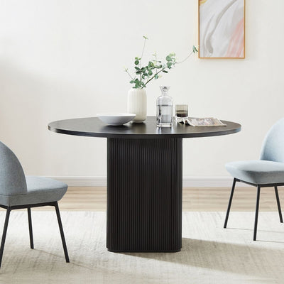 Kate 4 Seater Black Column Dining Table Payday Deals