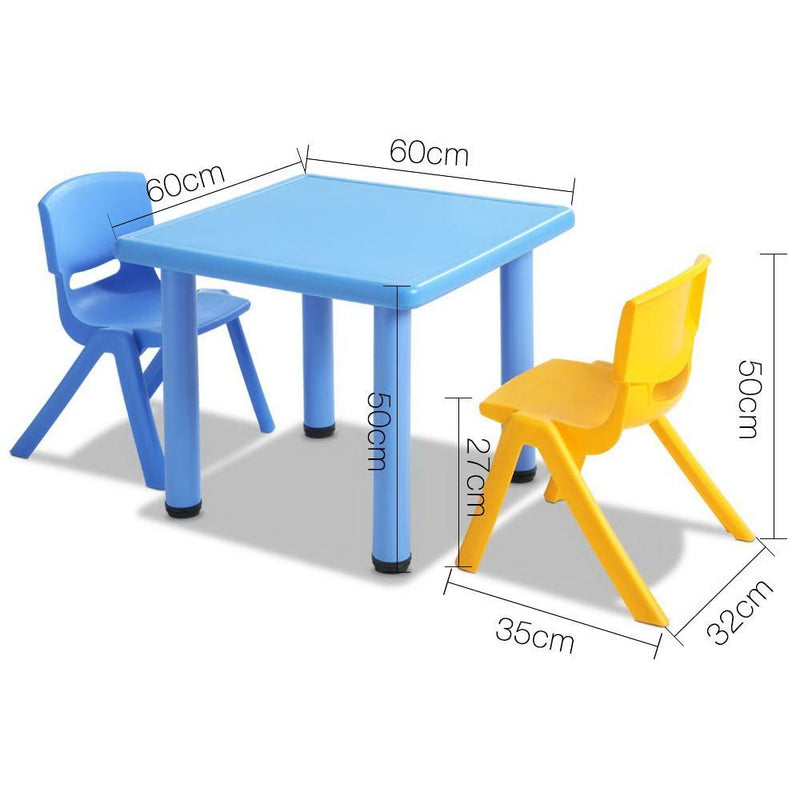3 Piece Kids Table and Chair Set - Blue Payday Deals