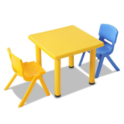 3 Piece Kids Table and Chair Set - Yellow Payday Deals