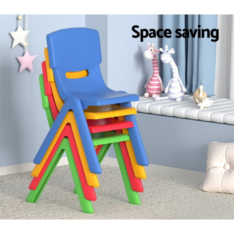 Keezi 9PCS Kids Table and Chairs Set Children Study Desk Furniture Plastic 8 Chairs Payday Deals