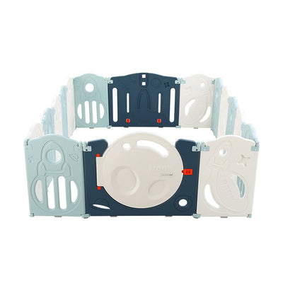 Keezi Baby Playpen 16 Panels Foldable Toddler Fence Safety Play Activity Barrier Payday Deals