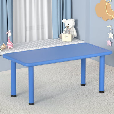 Keezi Kids Table Plastic Square Activity Study Desk 60X120CM Payday Deals