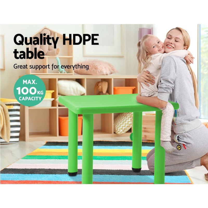 Keezi Kids Table Study Desk Children Furniture Plastic Green