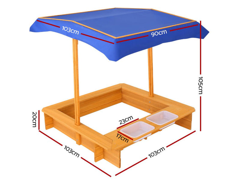 Keezi Outdoor Canopy Sand Pit Payday Deals
