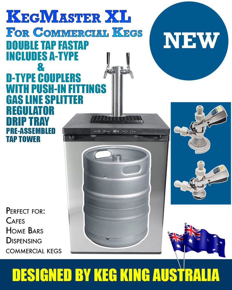 Keg King - Kegmaster Series XL - Fastap Double Tap With Couplers Payday Deals