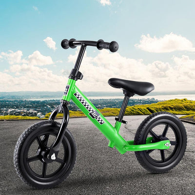 Rigo Kids Balance Bike Ride On Toys Push Bicycle Wheels Toddler Baby 12" Bikes Green Payday Deals