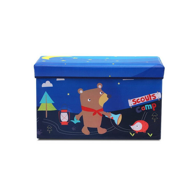 Kids Foldable Storage Toy Box - Blue