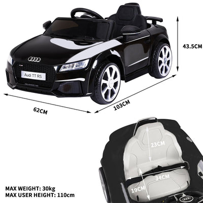 Kids Ride On Car 12V Battery Audi Licensed Electric Toy Remote Control Motor Payday Deals