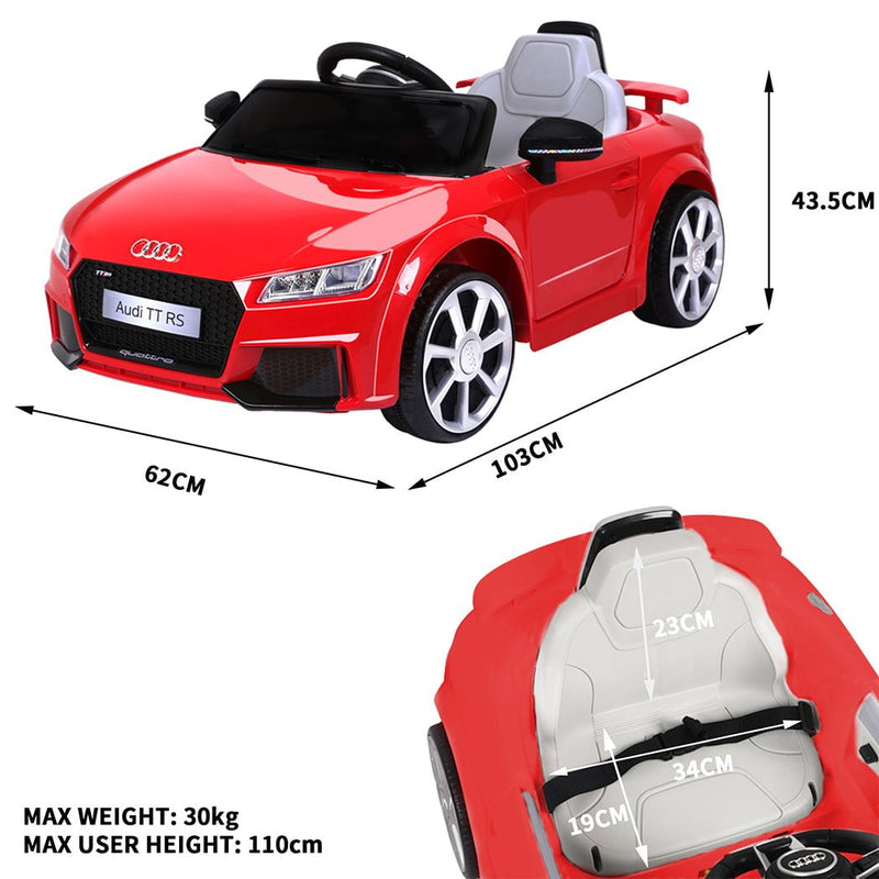 Kids Ride On Car 12V Battery Audi Licensed Electric Toy Remote Control Motor Payday Deals