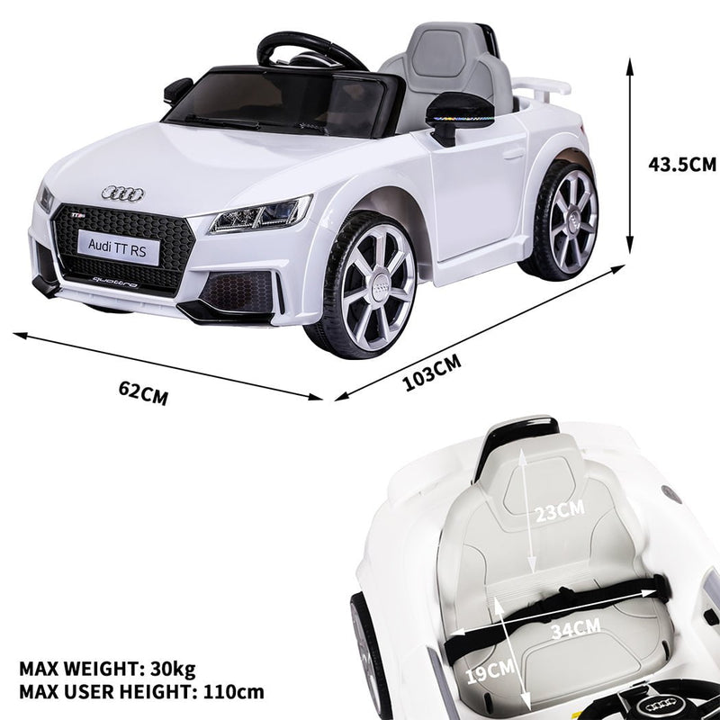 Kids Ride On Car 12V Battery Audi Licensed Electric Toy Remote Control Motor Payday Deals