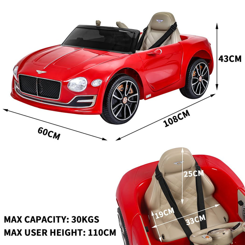 Kids Ride On Car 12V Battery Bentley Licensed Electric Toy Remote Control Motor Payday Deals
