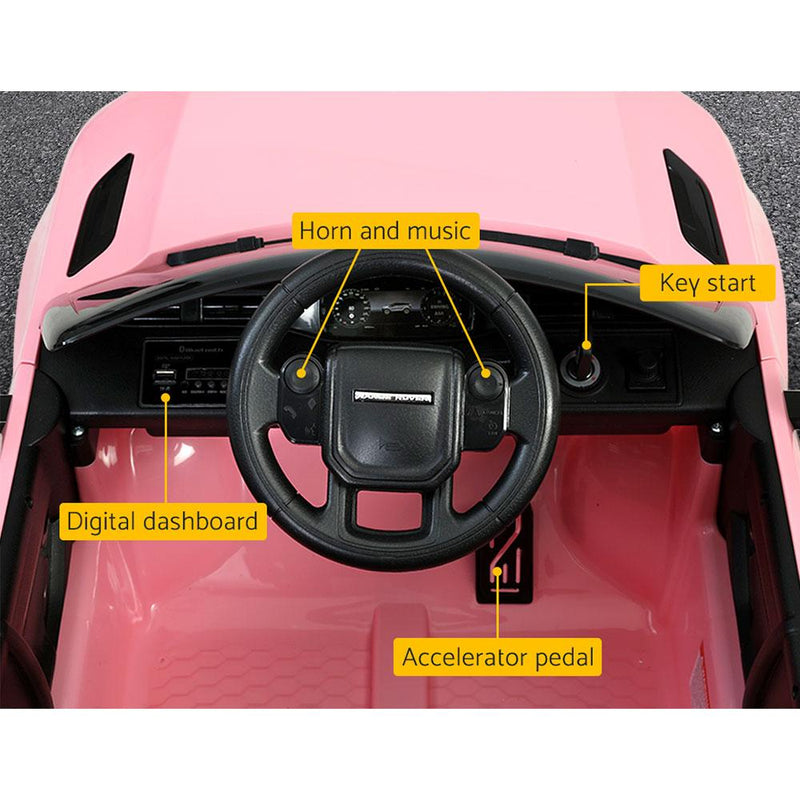 Kids Ride On Car Licensed Land Rover 12V Electric Car Toys Battery Remote Pink Payday Deals