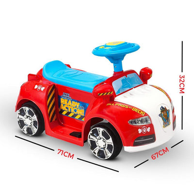 Kids Ride-On Car PAW Patrol 6V Battery Toy Rescue Vehicle Foot On Deck Control