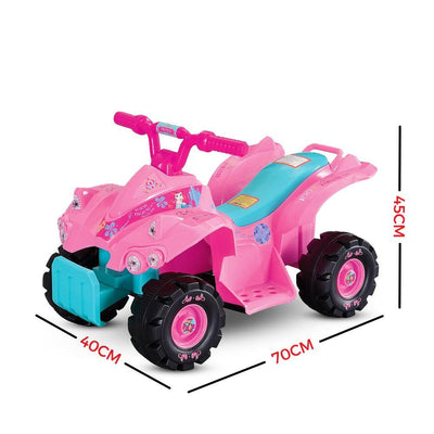 Kids Ride-on Disney Princess Mini Quad Bike Pink Children Toy 6V Battery Vehicle