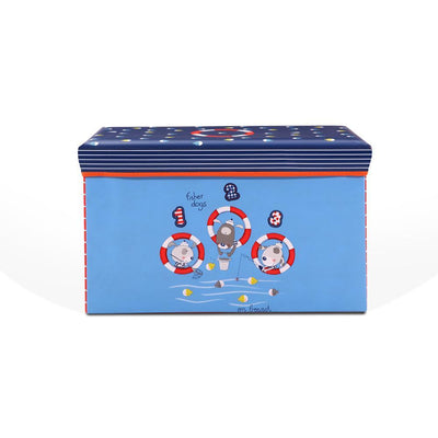 Kids Storage Toy Box Foldable Organiser - Blue