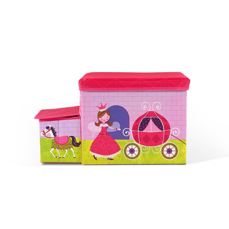 Kids Storage Toy Box Foldable Organiser - Pink