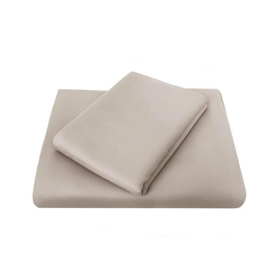 Chateau King Single Fitted Sheet sandshell by Bambury