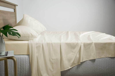King Size 1200TC Cotton Rich Sheet Set (Linen Color)