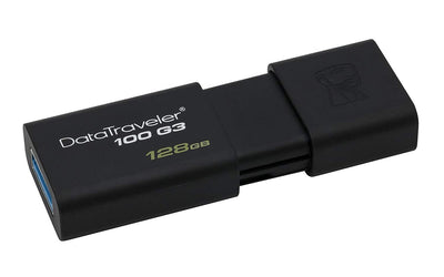 KINGSTON DT100G3/128GB, 128GB USB 3.0 DATATRAVELER 100 G3 USB Drive 100MB/s read