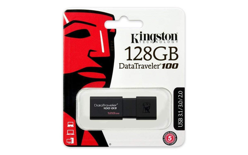 KINGSTON DT100G3/128GB, 128GB USB 3.0 DATATRAVELER 100 G3 USB Drive 100MB/s read Payday Deals