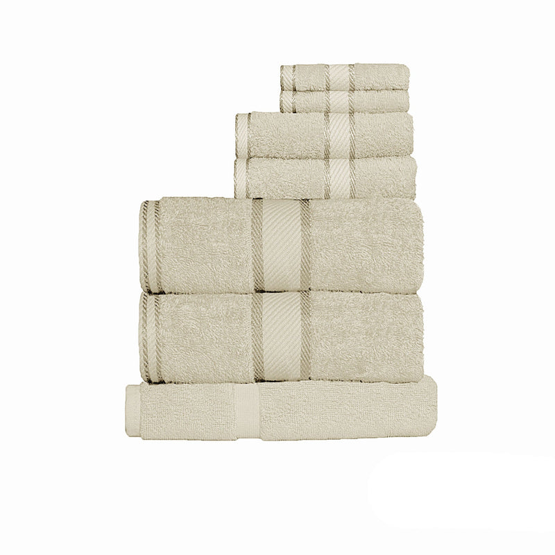 Kingtex 550gsm Cotton 7 Pce Towel Set Linen Payday Deals