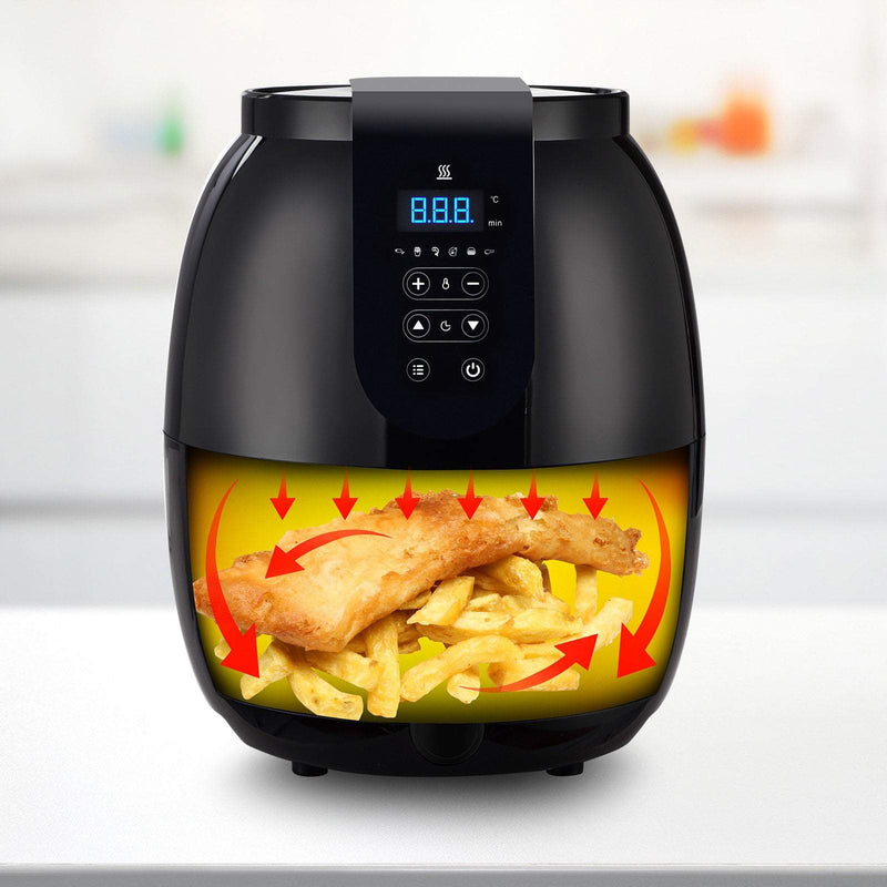 Kitchen Couture 3.5 Litre Digital Display Black Air Fryer Oil Free Cooking  Black Payday Deals