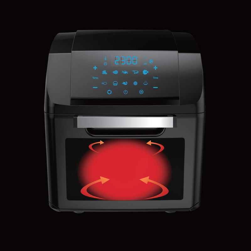 Kitchen Couture Air Fryer 14 Litre Multifunctional Digital Display Black 14 Litre Black Payday Deals