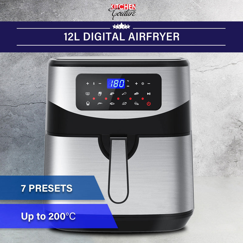 Kitchen Couture Digital 12L Air Fryer - Silver Payday Deals