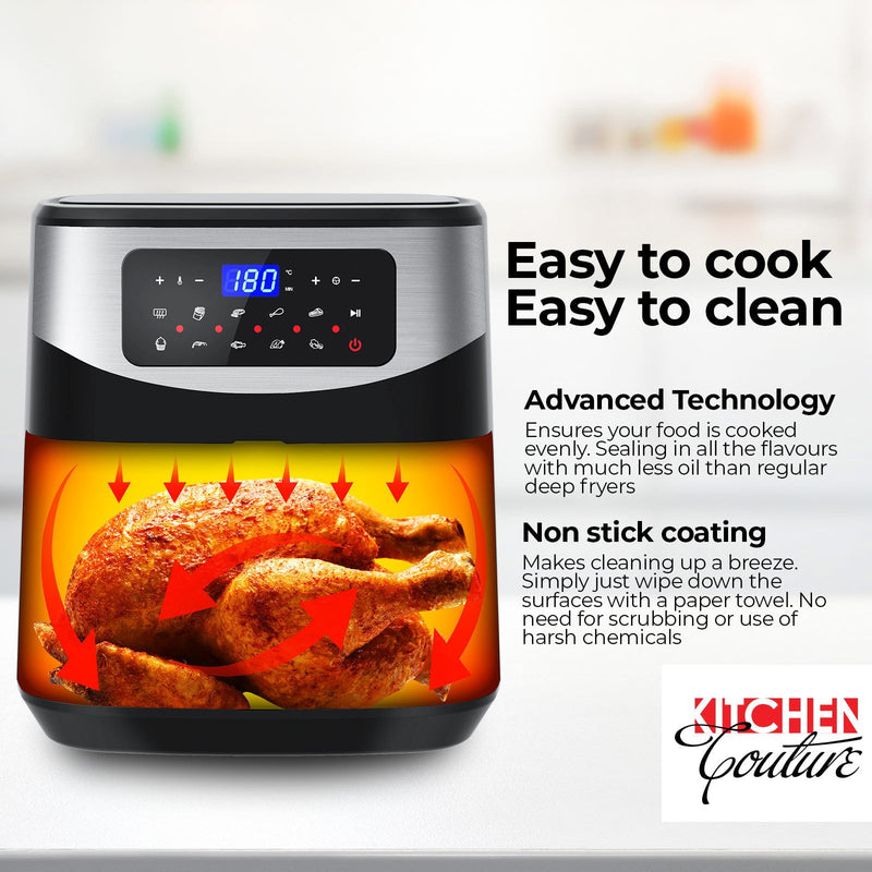 Kitchen Couture Digital 12L Air Fryer - Silver Payday Deals