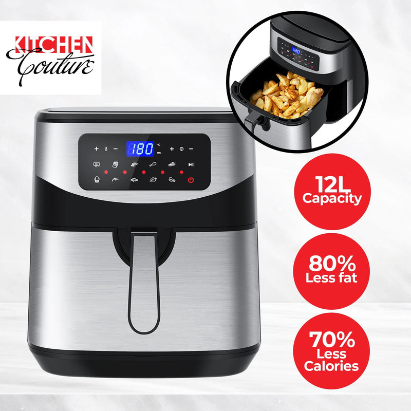 Kitchen Couture Digital 12L Air Fryer - Silver Payday Deals