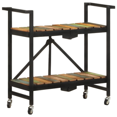 Kitchen Trolley 87x36x81 cm Solid Reclaimed Wood Payday Deals