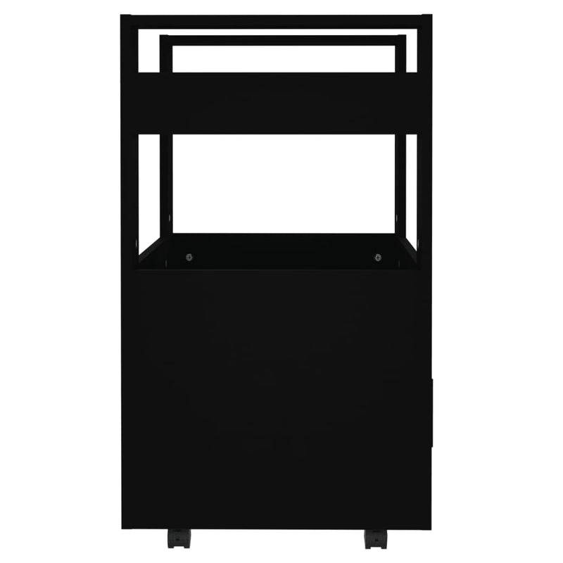 Kitchen Trolley Black 60x45x80 cm Engineered Wood Payday Deals