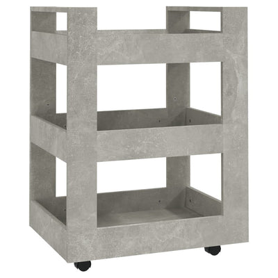 Kitchen Trolley Concrete Grey 60x45x80 cm Engineered Wood Payday Deals