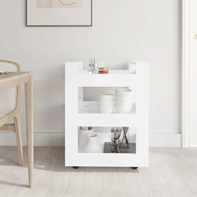 Kitchen Trolley White 60x45x80 cm Engineered Wood Payday Deals